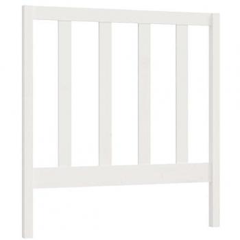 Cabecero de cama madera maciza de pino blanco 95x4x100 cm
