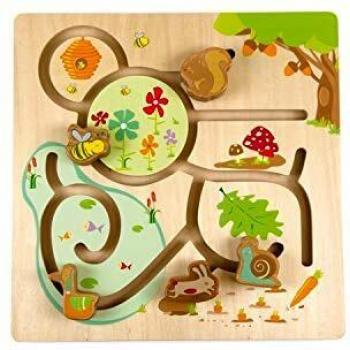 Andreu Toys- Forest Sliding Game Puzzles, Color