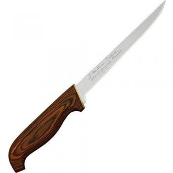 Rapala Fish N Fillet Knife with Brown Laminate Handle and PTFE Non-Stick Coating