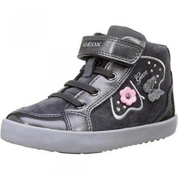 Geox Baby-Girl's B Kilwi Low-Top Sneakers, Grey
