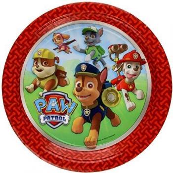 Patrulla Canina Platos, 8 unidades, 18 cm