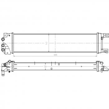 Radiador intercooler NRF 550026