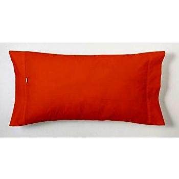 ESTELA - Funda de Almohada Combi Liso Color Ocre - 1 Pieza de 45x125 cm - 50% Algodón-50% Poliéster - 144 Hilos