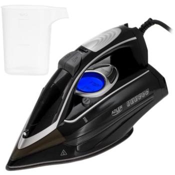 Plancha de Vapor Adler AD 5054, 3000 W, Pantalla LCD, Función de Vapor Vertical