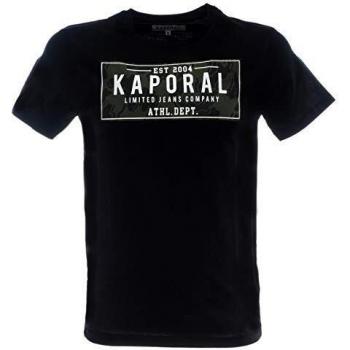 Kaporal - Camiseta de manga corta - para niño Negro 12 años