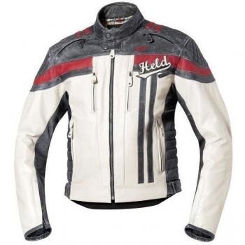 Held – Chaqueta Moto hombre en piel de vacuno Harvey 76 Held Ref _ hel35384, blanco