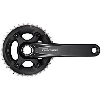 SHIMANO BIELAS DEORE 10V 175 34/24 S/CAZOLETAS Ciclismo, Adultos Unisex, Multicolor