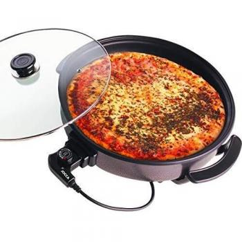 Jocca Sartén Eléctrica, Aluminio, Negro, diámetro de 38cm