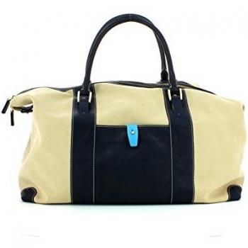 Piquadro Bolsa Fin de Semana Beige/Azul 30.0 cm