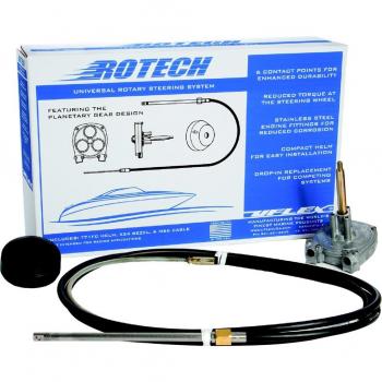 Uflex Rotech 18FT Rotary Steering Package - Cable, Bezel, Helm