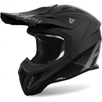 Airoh Casco de Cross Aviator Ace 2 Negro Mate, Casco de motocross, color negro mate, talla L