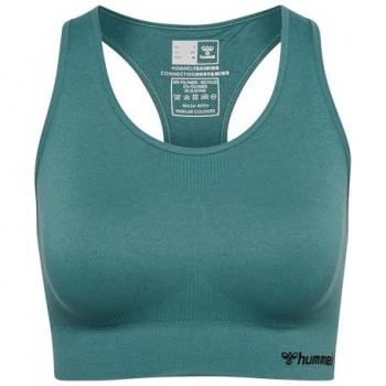 Hummel Tif Seamless Sports Bra for Women in Green