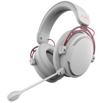 Auriculares Gaming Nubi NH1 Rosa Dorado con Cable USB-C y Micrófono Desmontable, 4 Modos de Ecualización