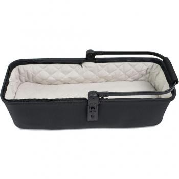 Capazo Gemelar Niu Ventt Twin Negro con Capota Desert y Cubrepies