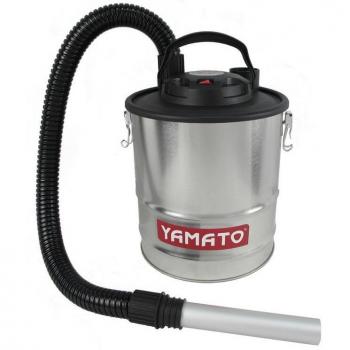 Yamato Aspirador de Cenizas 800 w. 15 litros niquelado, Negro, 28x28x34 cm