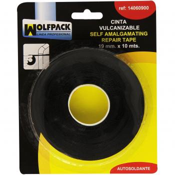 Wolfpack 14060900, Cinta Antideslizante Negra, 10 m x 19 mm