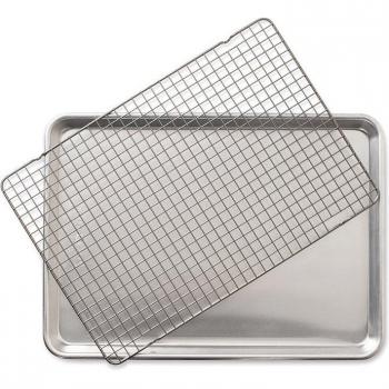 Nordic Ware Half Sheet Baking Pan with Oven-Safe Grid