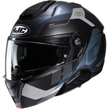 HJC i91 Carst Casco Modular - Negro Gris Plata (XS 54 55)
