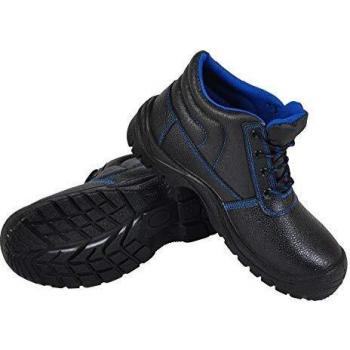 Bota de seguridad alta Leon S3, negra, talla 36, cuero de vaca