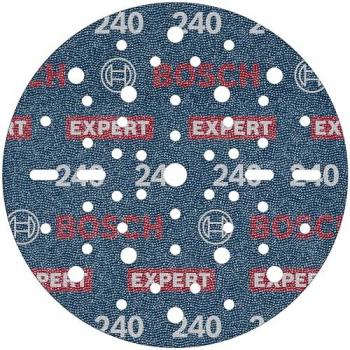 Disco de lija Bosch Expert O780, 150 mm, 50 unidades, Grano 240 para madera dura y pintura sobre madera