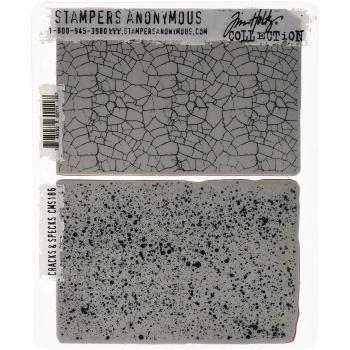 Stampers Anonymous Tim Holtz Cling timbro impostare 7X8.5-Crepe & granelli