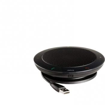 Jabra Speak 410 - Altavoz Portátil para Conferencias con USB Optimizado para Comunicaciones Unificadas - Conectividad Plug-and-Play con Ordenadores