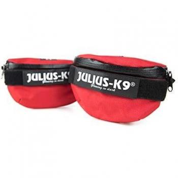 Julius-K9 1621IDC-R-G Idc Universal Bolsas Laterales, Rojo