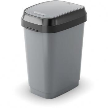 Cubo de Basura Dual Swing KIS 50L Gris