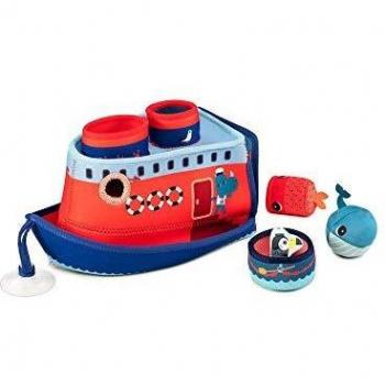 Barco de baño Marius con 3 accesorios - Lilliputiens 18 meses+