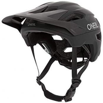 O'NEAL | Casco para Bicicleta de montaña | Enduro All-Mountain | Sistema de Ajuste de tamaño, Norma de Seguridad EN1078 | Casco Trailfinder Solid | Adultos | Negro | Talla S/M