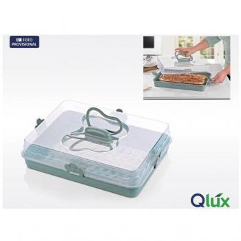 Tartera rectangular 37x28x9cm Butterfly Qlux