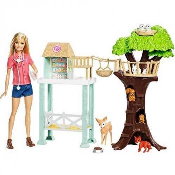 Barbie Quiero Ser Veterinaria, muñeca con su granja y accesorios