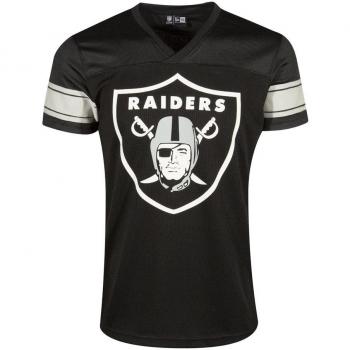 New Era Ne96336Fa16 Nfl Supprtrs Jrsy Oakrai - Camiseta manga corta-Línea Oakland Raiders para hombre, color negro, talla S