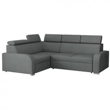 Sofá rinconero Losar 2rR1 80 con función de descanso, L-Form, cabezales ajustables, 250x200x85-100 cm