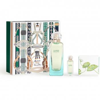 Hermès Un Jardin sur le Nil Gift Set: Eau de Toilette 100ml + Travel Size 7.5ml + Perfumed Soap 50g