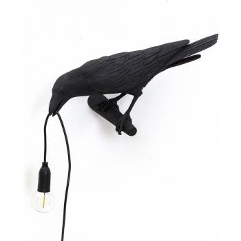 Lámpara Decorativa Bird Lamp Izquierda Negra Seletti