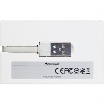 Transcend TS-RDP7W - Lector de tarjetas de memoria, color blanco