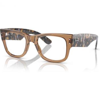 Ray-Ban RX0840V Mega Wayfarer 8295 Men's Eyeglasses Brown Size 51 (Frame Only) - Blue Light Block Available