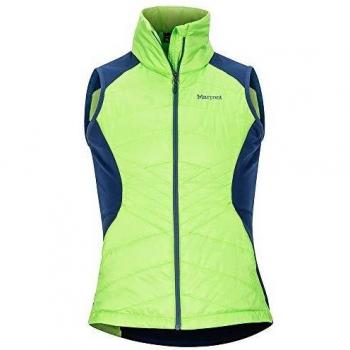 Marmot - Chaleco híbrido para Mujer, Mujer, 79850-4984-2-XS, Vibrant Green/Arctic Navy, Extra-Small