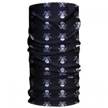 Had Tücher und Schal Originals Bike Pirate Pañuelo para el Cuello/Cabeza, Unisex, Negro/Blanco, 24 x 50 cm