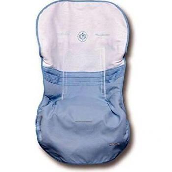Bimbi Elite - Colchoneta oval, 49 x 103 cm, blanco y azul