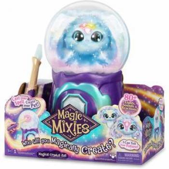 Magic Mixies Bola De Cristal Azul - Juguete interactivo mágico que incluye una bola de cristal azul, varita mágica, y un libro de hechizos; permite realizar trucos mágicos y crear criaturas mágicas a través de la
