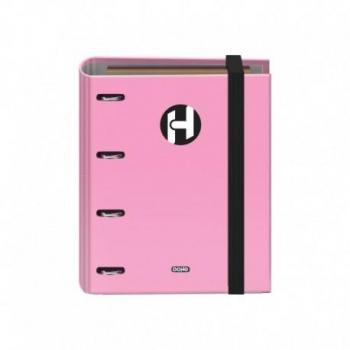 Dohe Serie Icon Carpeta de 4 Anillas A5 con Recambio de 100 Hojas - Rosa