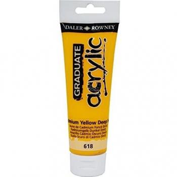 Daler Rowney Graduate Acrylic 120ml Cadmium Yellow Deep Hue