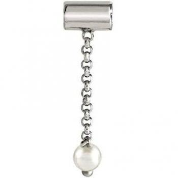 Colgante Seimia Plata 925 Rodiado con Perla Blanca