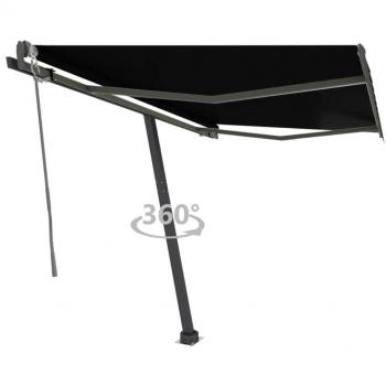 Toldo de pie automático gris antracita 300x250 cm