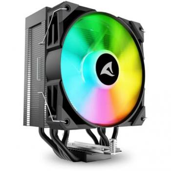 Disipador de CPU Sharkoon A50 RGB 120mm Negro, 5 Heatpipes, TDP 230W, PWM
