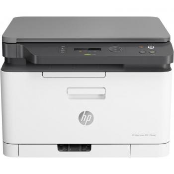 HP Color Laser MFP 178nw Multifunction Printer, 18 ppm, 600 x 600 DPI, A4, Wi-Fi, Print/Copy/Scan, Scan to PDF