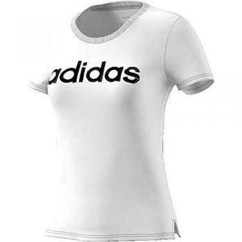 adidas Essentials Linear tee Camiseta de Manga Corta, Mujer, True Pink/Collegiate Navy/White, S