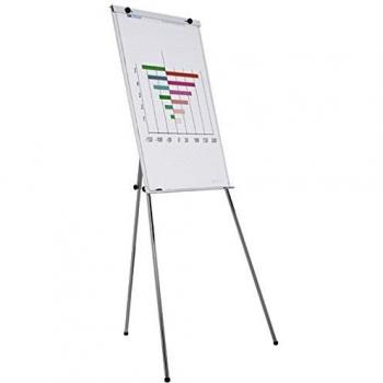 Pizarrón Flipchart Ajustable con Patas Telescópicas, Tamaño de Superficie 700 x 1000 mm, Venta a Partir de 3 Unidades